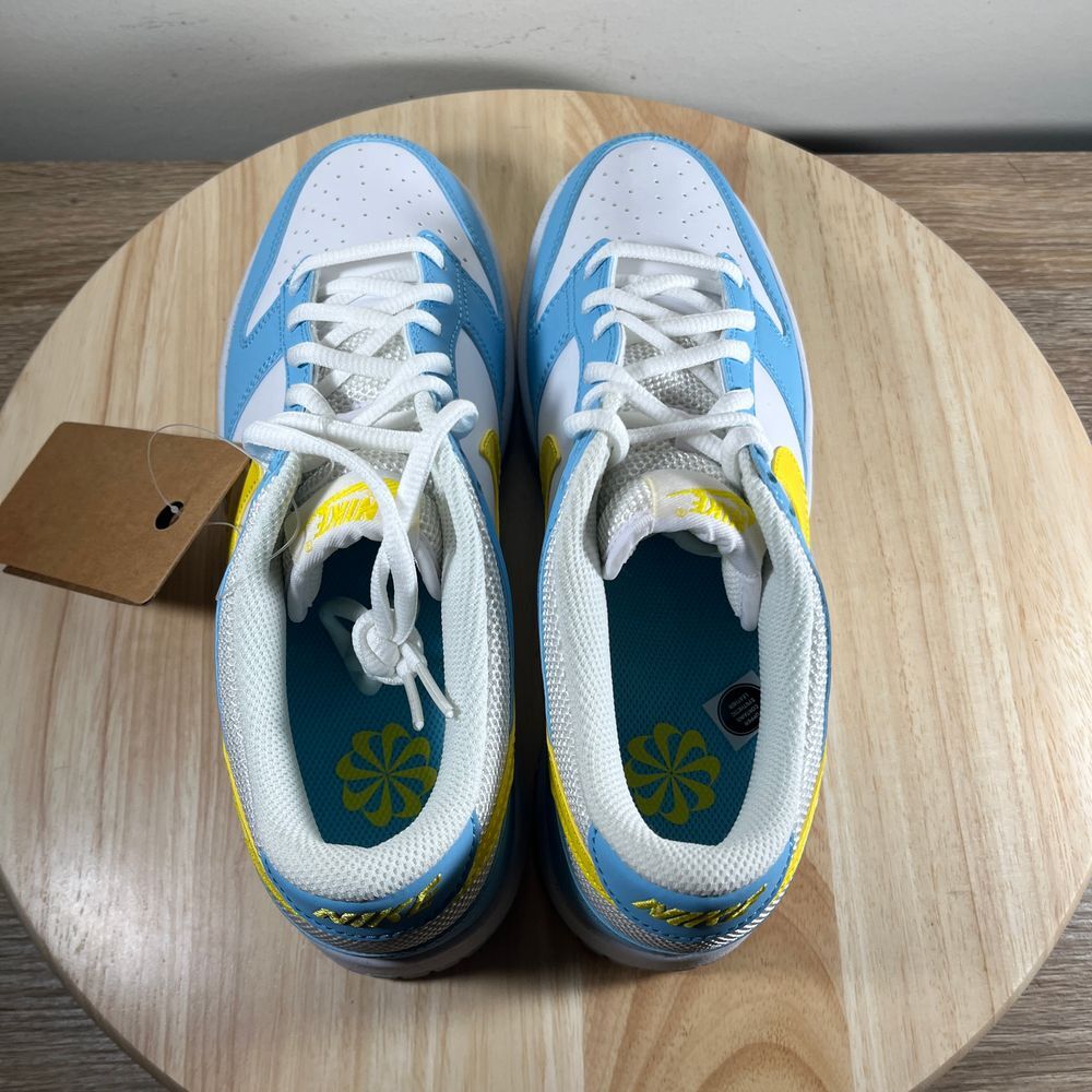 Nike Dunk Low GS Homer Simpson Mens 6.5y Shoes Blue Athletic Casual Sneakers - Picture 8 of 11